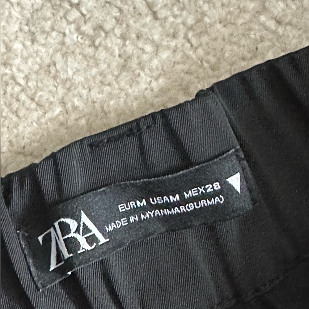 Zara Black Wide-Leg Trousers - Picture 3 of 3